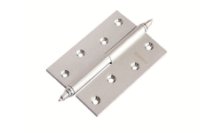 Петля MORELLI латунная разъёмная  с короной MB 100X70X3 SC L C Цвет - Матовый хром