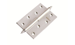 Петля MORELLI латунная разъёмная  с короной MB 100X70X3 SN L C Цвет - Белый никель