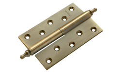 Петля MORELLI латунная разъёмная с короной MB 120X80X3.5 AB R C Цвет - Античная бронза