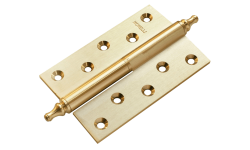 Петля MORELLI латунная разъёмная с короной MB 120X80X3.5 SG R C Цвет - Матовое Золото