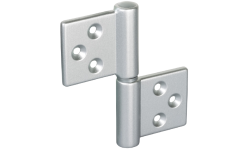 Петля карточная Morelli CH-R 85X82 SC с круглой осью разобранная, Цвет - матовый хром