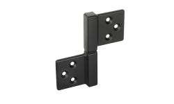 Петля карточная Morelli CH-S 85X82 B с квадратной осью разобранная, Цвет - черный