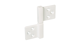 Петля карточная Morelli CH-S 85X82 W с квадратной осью разобранная, Цвет - белый