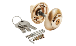 Завертка сантехническая MORELLI с ключом MH-CYL SG Цвет - Матовое золото