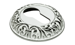 Накладки на ключевой цилиндр MORELLI MH-KH-CLP W/PC - Цвет - белый/хром