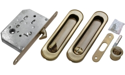 Комплект для раздвижных дверей MORELLI MHS150 WC AB Цвет - Античная бронза