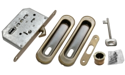 Комплект для раздвижных дверей MORELLI MHS150 L AB Цвет - Античная бронза