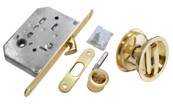 Комплект для раздвижных дверей MORELLI MHS-1 WC SG Цвет - Матовое золото