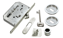 Комплект для раздвижных дверей MORELLI MHS-1 L SC Цвет - Матовый хром