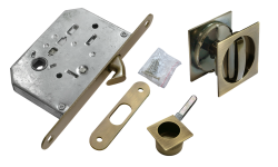 Комплект для раздвижных дверей MORELLI MHS-2 WC AB Цвет - Античная бронза