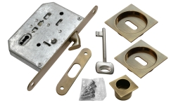 Комплект для раздвижных дверей MORELLI MHS-2 L AB Цвет - Античная бронза