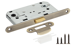 Защелка сантехническая бесшумная Rucetti RP1895 AB Цвет - античная бронза